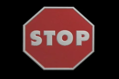 2968 Stop Sign Stock Footage 796899