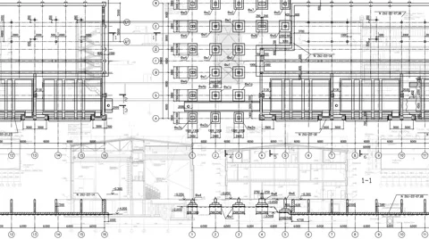 29.97fps-1080p-Construction Drawings-Left-White Stock Footage 44636760