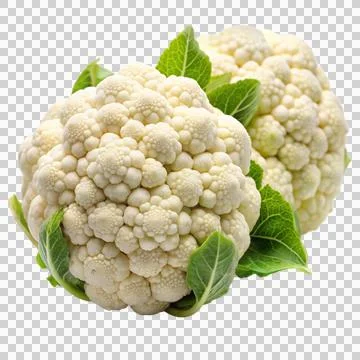 2cauliflower-isolated-on-white-background Stock Photos