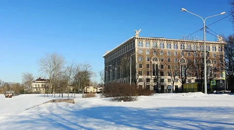 2CLIPS: Luxury Condo  in winter, Saint-Petersburg, Russia Stock Footage 43736166