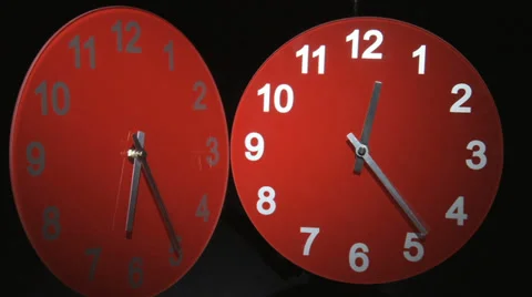 2clocks 30 sec Stock Footage 33850796
