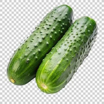 2cucumber-isolated-on-white-background Stock Photos