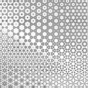 2d abstract background with kaleidoscope effect pattern. Simple graphic illus Stockillustratie