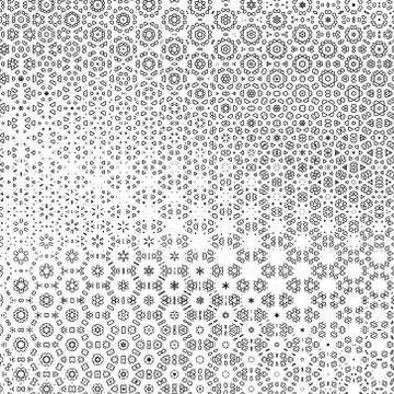 2d abstract background with kaleidoscope effect pattern. Simple graphic illus Stock Illustration