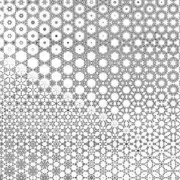 2d abstract background with kaleidoscope effect pattern. Simple graphic illus Stock Illustration