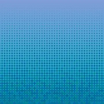 2D Abstract Blue Halftone Dotted Pattern Back Stock-Illustration