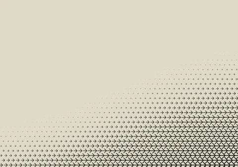 2D Abstract Geometric Wave Arrow Halftone Pattern Stock Illustration