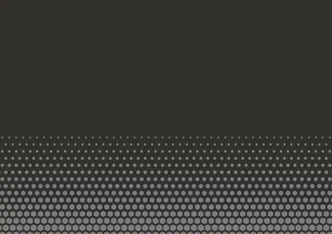 2D Abstract Geometric Wave Hex Halftone Pattern Stock Illustration