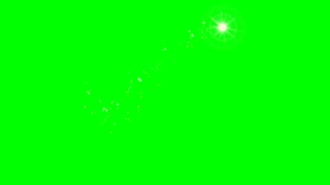 2d animated cartoon character of moving comet with stars rotating. Stock Footage 295535489