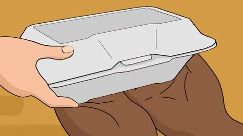 2d animated cartoon hand flipping through old book, green screen. Stock Footage 295536359