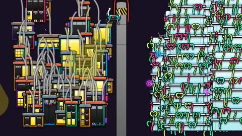 2D Animated Dystopian City Visualizing Social Inequality And Class Divide Stock Footage 340990633