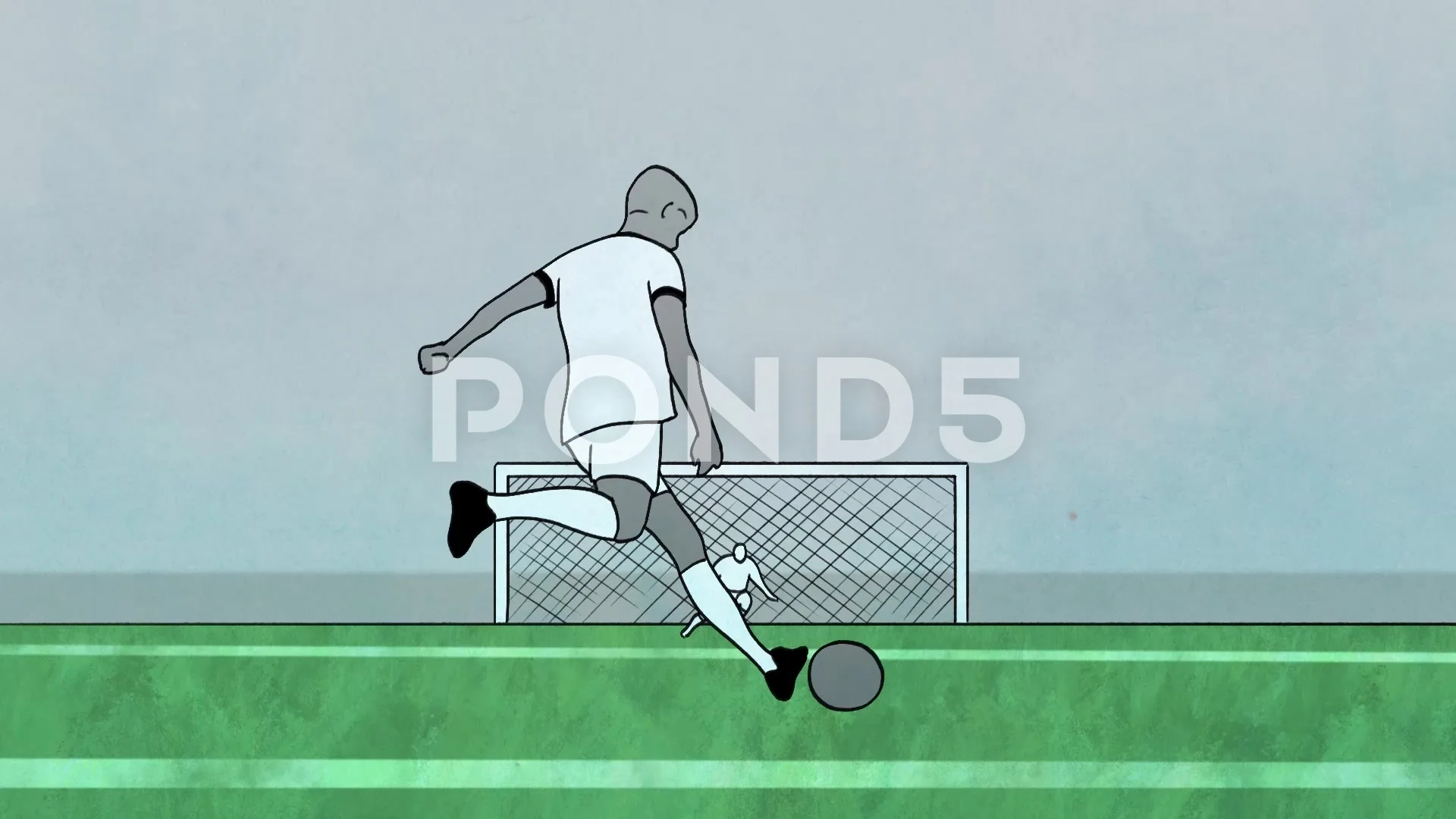 soccer player animated
