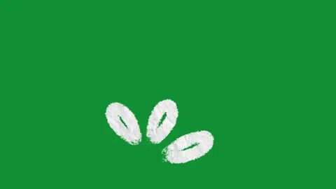 2D Animated Hand Drawn Splash Accent Motion Graphic on Green Screen Stock Footage 334579509
