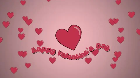 2D Animated heart beat and valentine's day Stock Footage 231726930