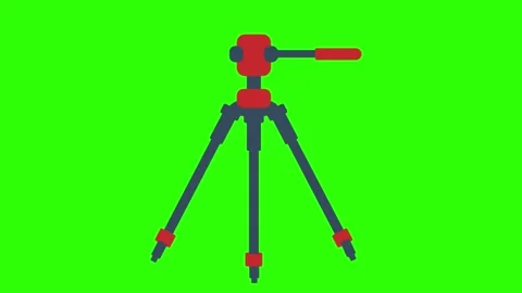 2D animated illustration of a tripod on... | Stock Video | Pond5