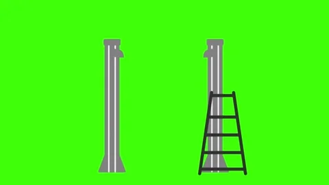 2D animated illustration of two columns ... | Stock Video | Pond5