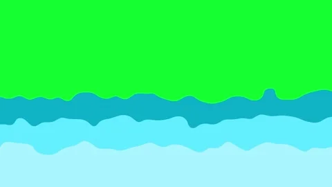 2d Animated Ocean Stock Footage 245049066