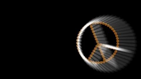 2D animated peace symbol. Video stock 119277588