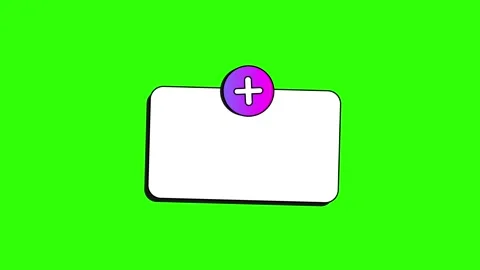 2D Animated UI Notification Elements on Green Screen – Pop-up Message, Profile,  库存影片 331481066