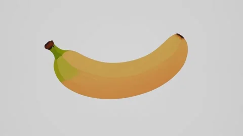 2d animation of a banana moving on a white background. Stock Footage 287346671
