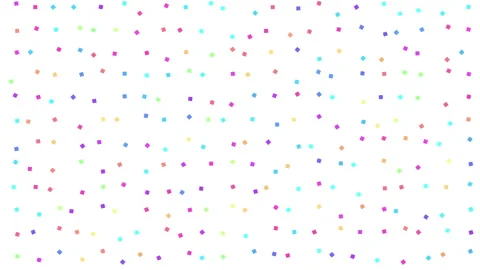 2D animation of colourful random moving and rotating small squares pattern Stock Footage 259837538