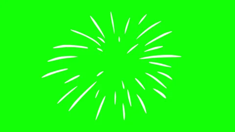 2d animation firework various color in cartoon doodle style. Stock Footage 292095146