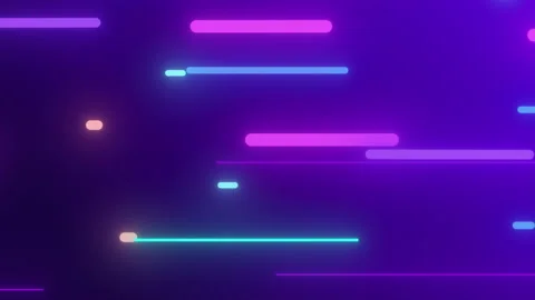 2D animation of glowing horizontal lines streaming across the screen. Stock Footage 135266549
