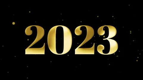 2D-Animation, Happy New Year 2023 Stock Footage 281934359
