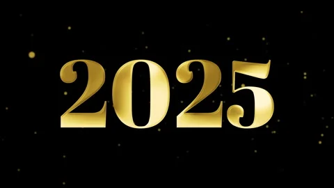 2D-Animation, Happy New Year 2025 Stock Footage 281934828