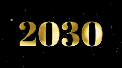2D-Animation, Happy New Year 2030 Stock Footage 281935859
