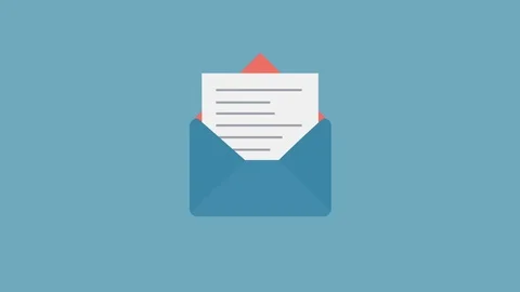 2D animation Letter in the mail Stock Footage 120151288