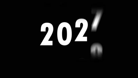 2D animation. number wheel rotation To Happy New Year in 2021 Stock Footage 139350340