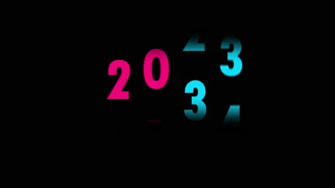 2D animation. number wheel rotation To Happy New Year in 2021 库存影片 139525563