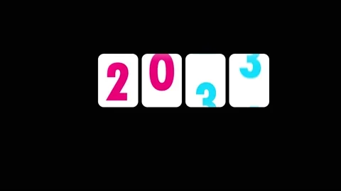 2D animation. number wheel rotation To Happy New Year in 2021 库存影片 139599382