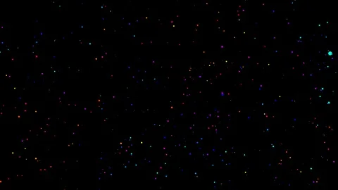 2d animation of particles increase and decrease. 4k looped seamless abstract Stock Footage 130039062