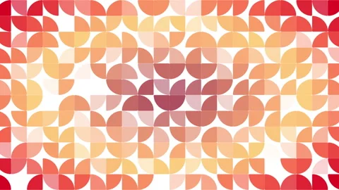 2D animation of quarter circle pattern with opacity effects on white background Stock Footage 245295435