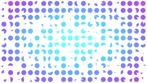 2D animation of radial colorize circle shapes transitions pattern Stock Footage 260748253