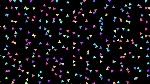 2D animation of random moving and rotating random colorize small triangle shapes Stock Footage 260419180