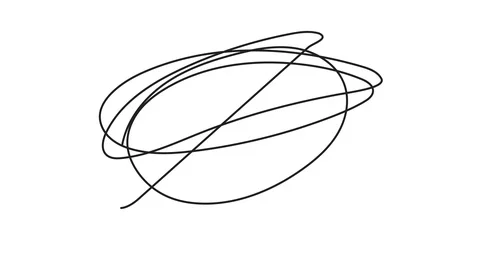 2d animation of a scribble Video stock 122361429