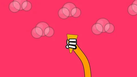 2D Animation Of A Sneaky Seagull Stealing A Blue Ice Cream Scoop Stock Footage 341268061