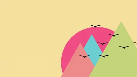 Birds 2D Animation Stock Footage ~ Royalty Free Stock Videos | Pond5