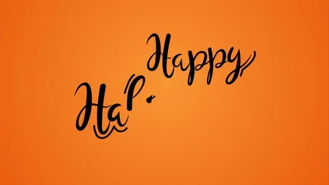 2d animation title in cartoon style for Happy Halloween. Stock Footage 116983200