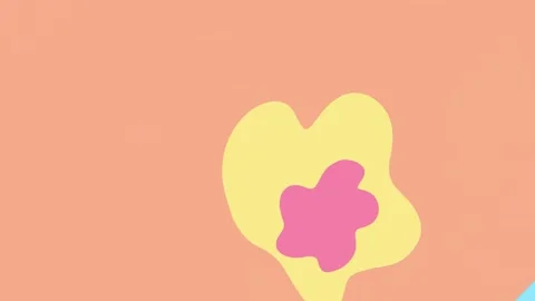 2d background animation of colourful stains transition. Video clip with alpha ch Video stock 299746914