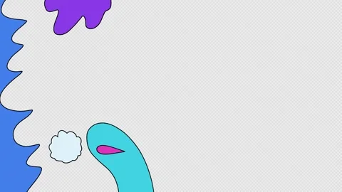 2d background animation of colourful stains transformation and transition. Video Stock Footage 301041941