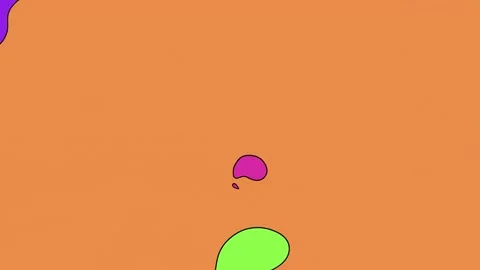 2d background animation of colourful stains transformation and transition. Video Video stock 301042817