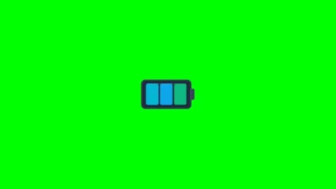 2D Battery Level Indicator Stock Footage 339776330