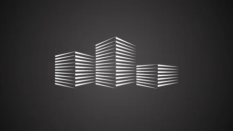 2d, buildings, abstract, motion design, city, cityscape,architecture, Stock Footage 120739880