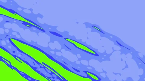 2D Cartoon Abstract Liquid Transition Pack Color Variations Hand Drawn Stock Footage 346193352