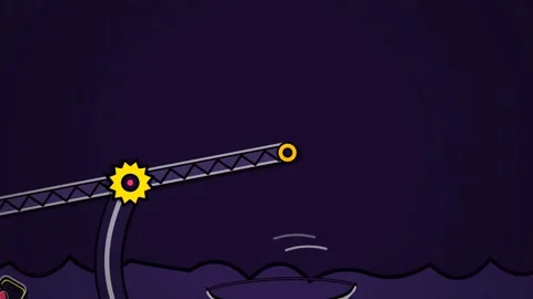 2D Cartoon Animation Of A Scale Weighing Gamepads And Electronics Video stock 341373226
