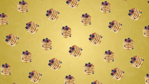 2d cartoon crepe cake background 스톡 동영상 212446487